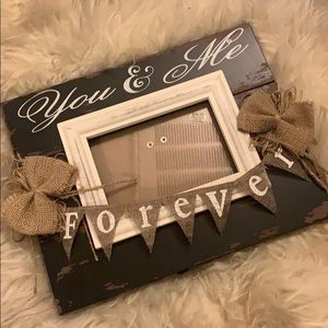 You & Me picture frame